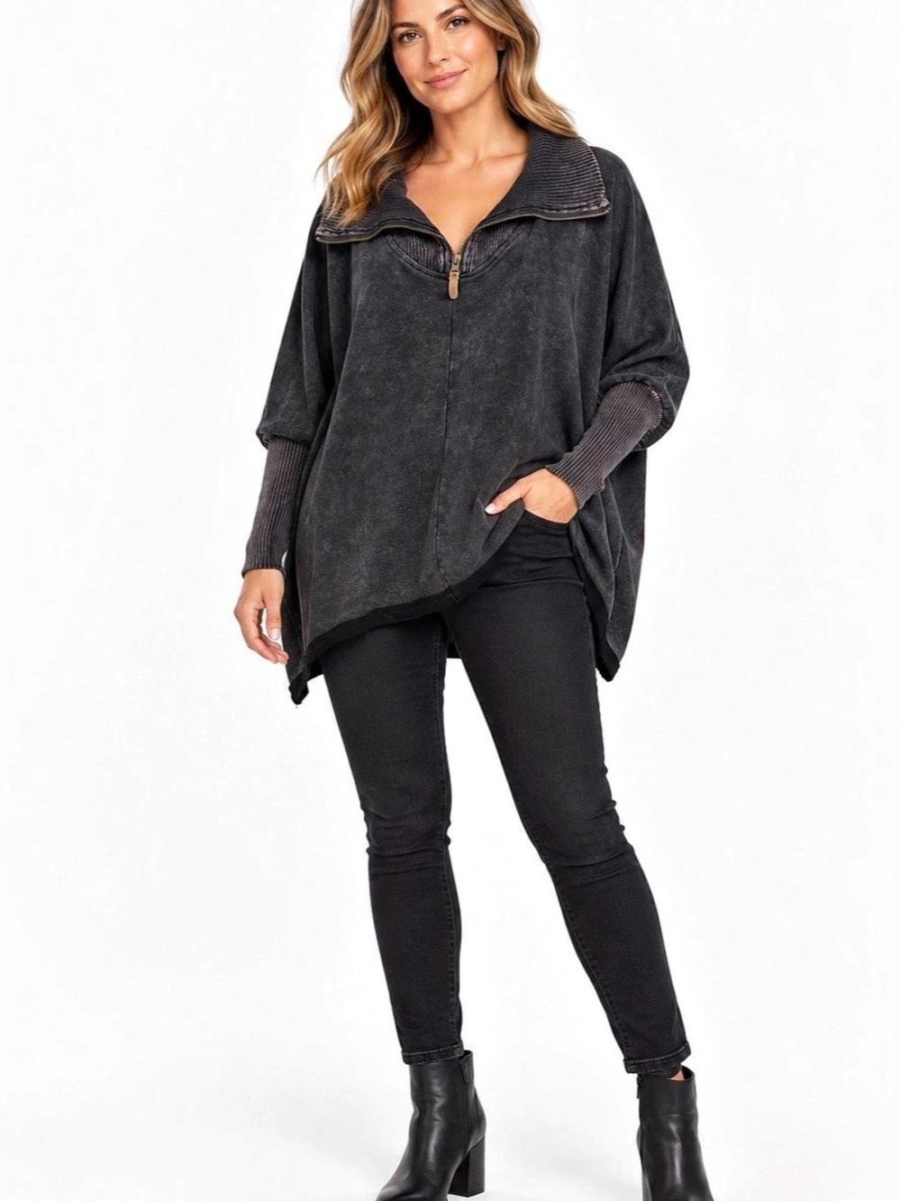 BKE Black Oversized Pullover